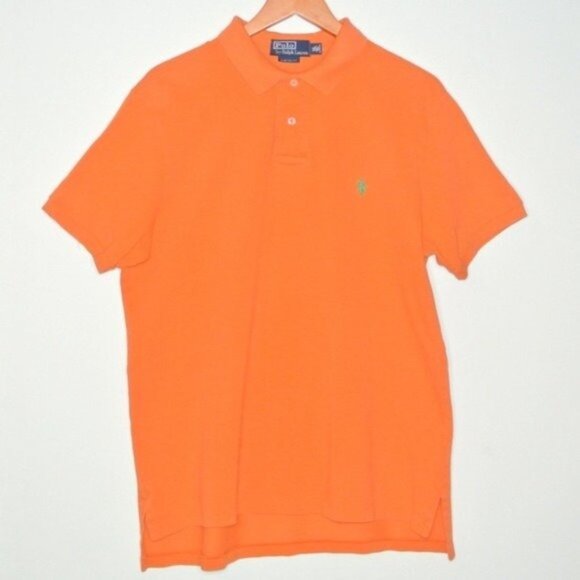 Polo Ralph Lauren men's XL Custom Fit Polo Shirt oRANGE - Picture 3 of 8